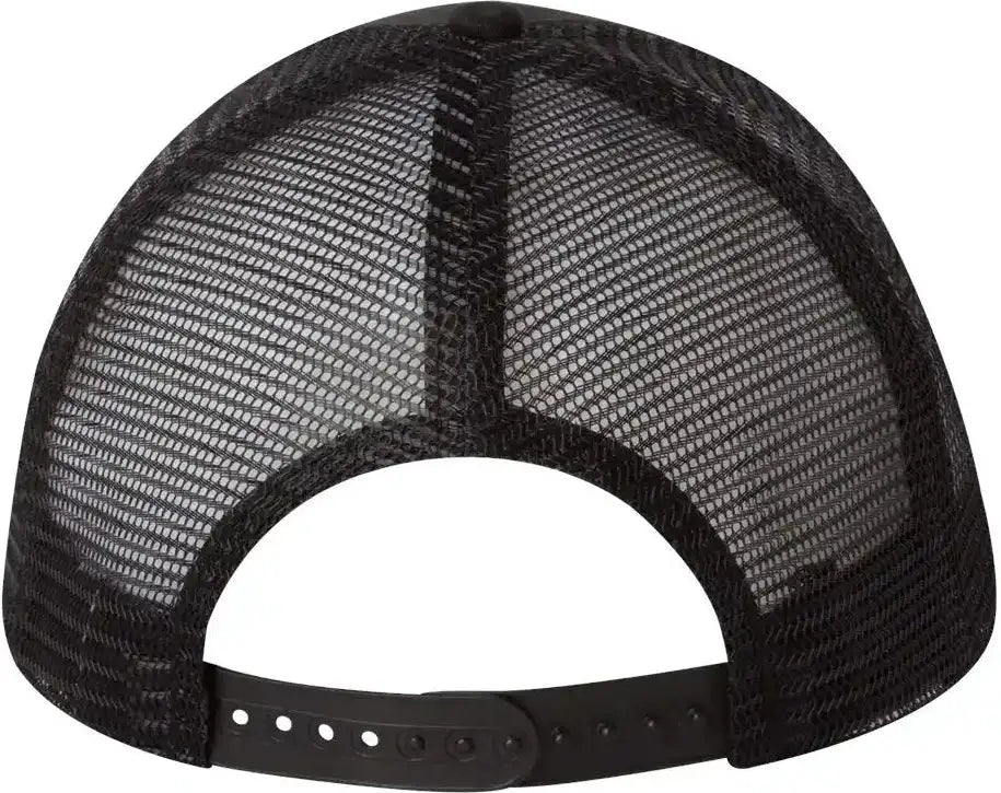 Valucap VC400 Mesh-Back Twill Trucker Cap - Black - Black / One Size Fits Most