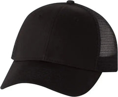 Valucap VC400 Mesh-Back Twill Trucker Cap - Black - Black / One Size Fits Most