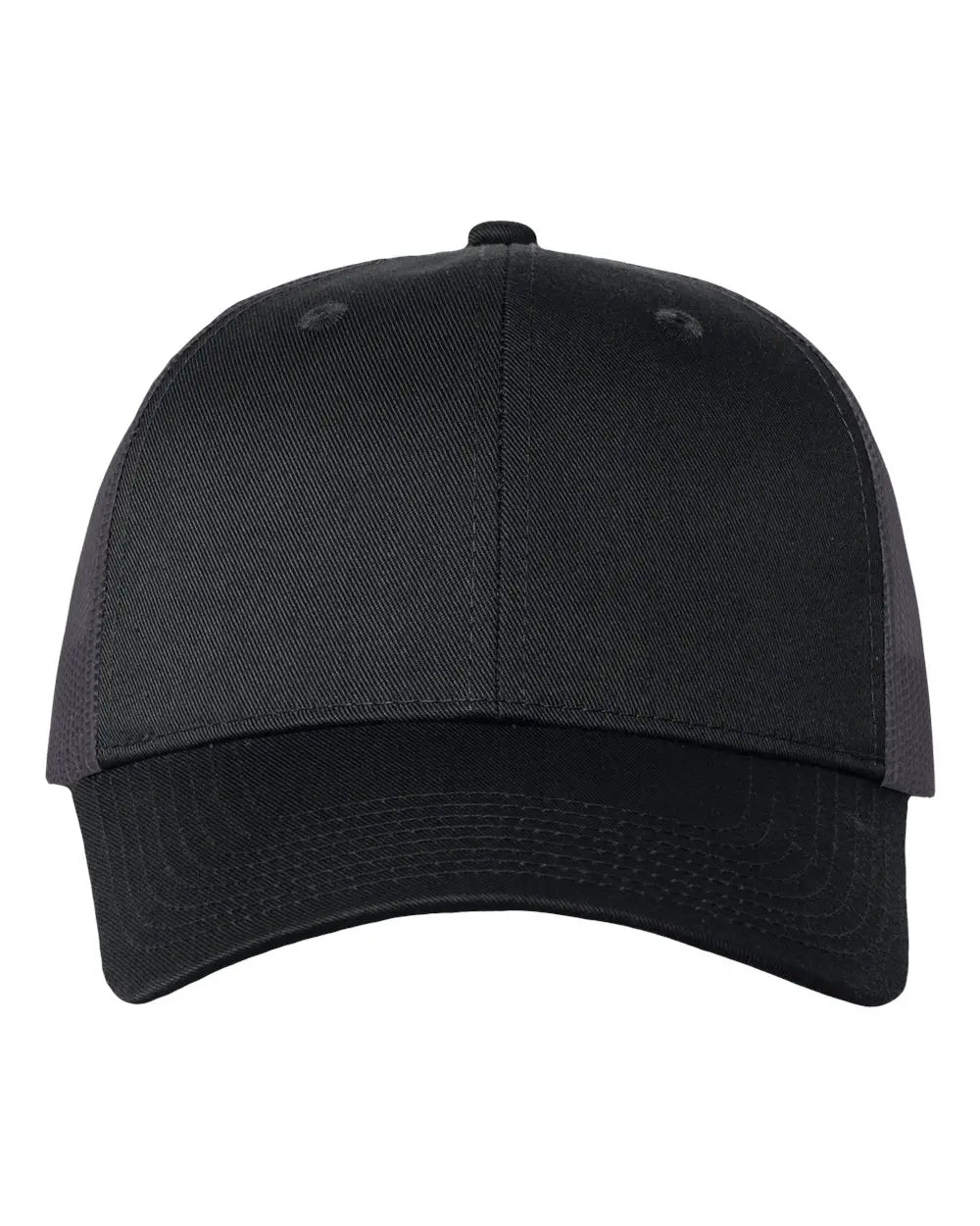 Valucap VC400 Mesh-Back Twill Trucker Cap - Black Charcoal - Black Charcoal / One Size Fits Most