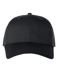 Valucap VC400 Mesh-Back Twill Trucker Cap - Black Charcoal - Black Charcoal / One Size Fits Most