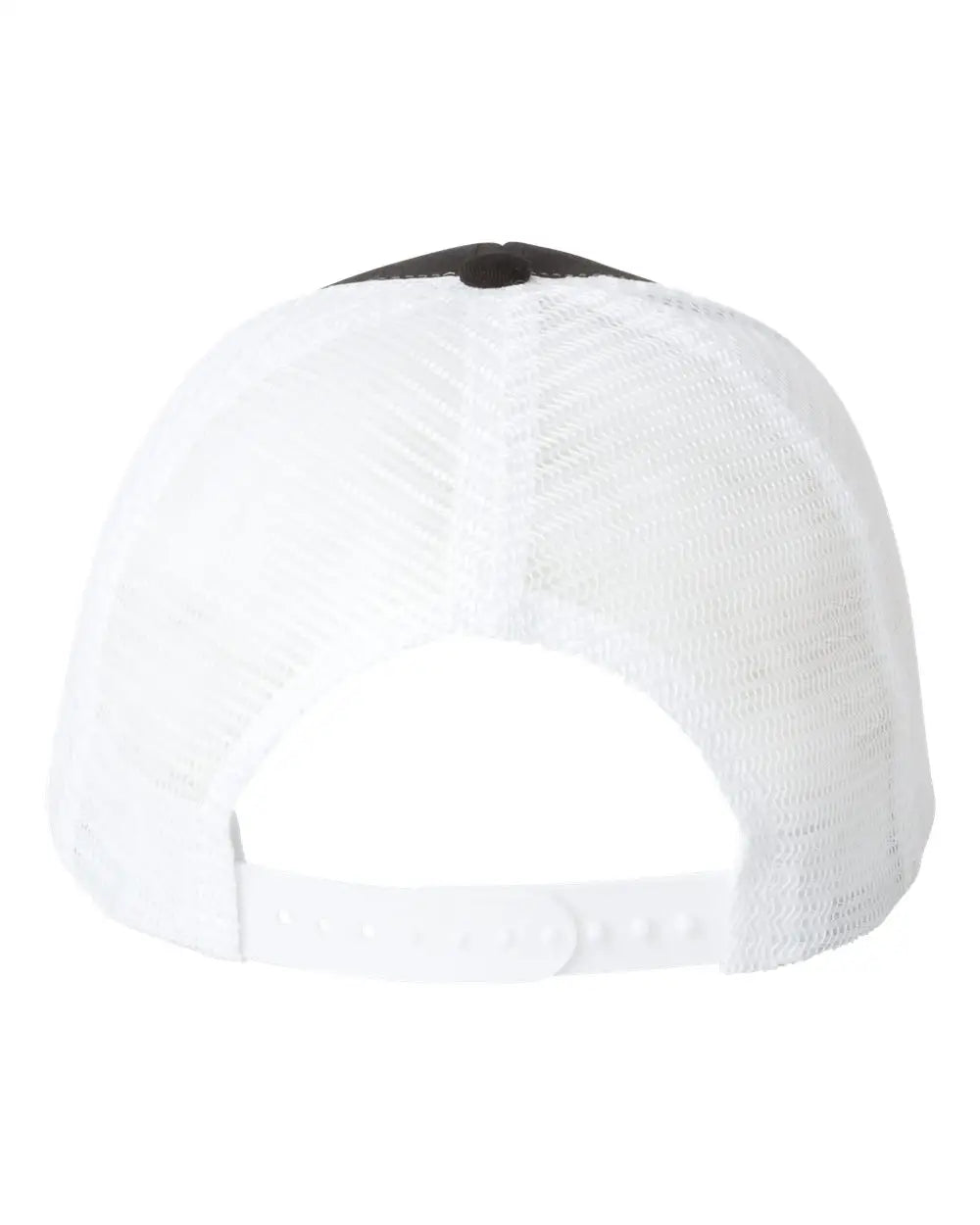 Valucap VC400 Mesh-Back Twill Trucker Cap - Black White - Black White / One Size Fits Most