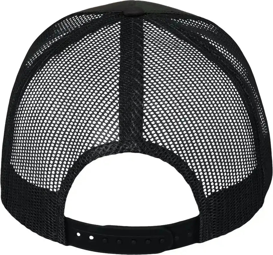 Valucap VC400 Mesh-Back Twill Trucker Cap - Camo Black - Camo Black / One Size Fits Most