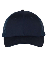 Valucap VC400 Mesh-Back Twill Trucker Cap - Navy - Navy / One Size Fits Most