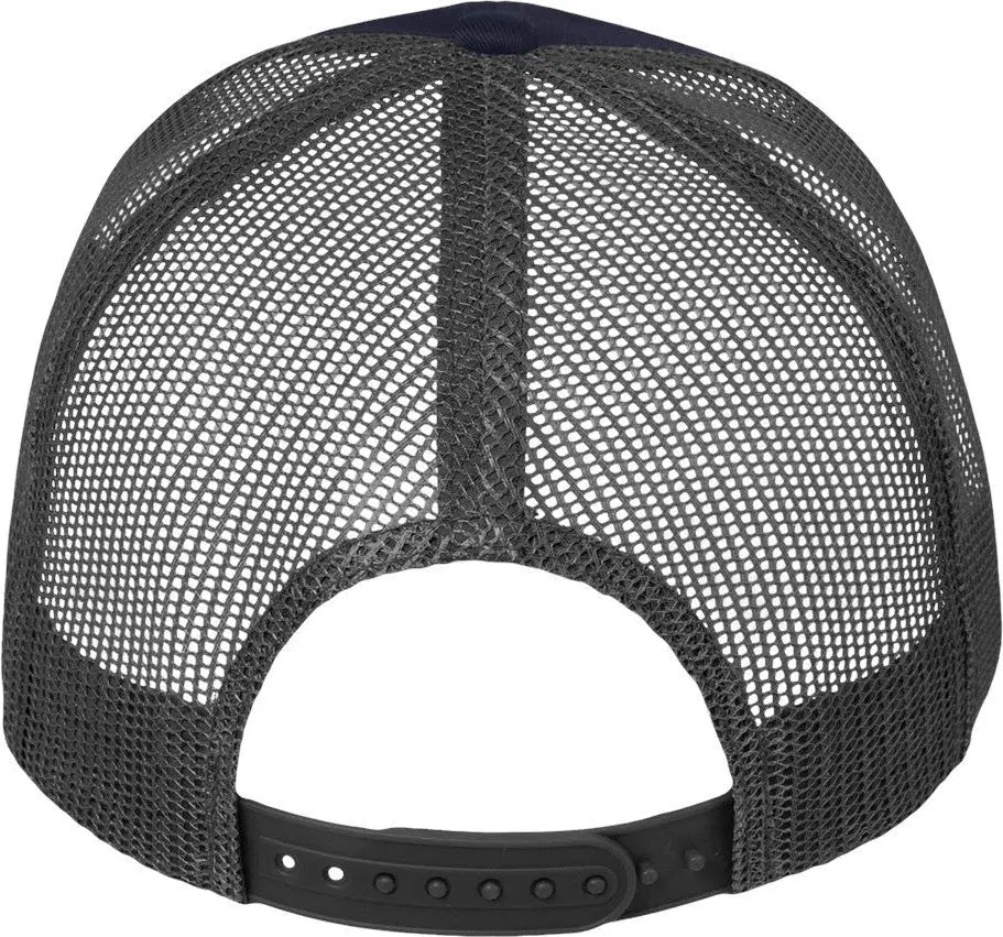 Valucap VC400 Mesh-Back Twill Trucker Cap - Navy Charcoal - Navy Charcoal / One Size Fits Most