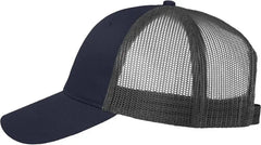 Valucap VC400 Mesh-Back Twill Trucker Cap - Navy Charcoal - Navy Charcoal / One Size Fits Most