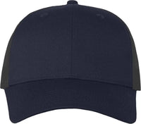 Valucap VC400 Mesh-Back Twill Trucker Cap - Navy Charcoal - Navy Charcoal / One Size Fits Most