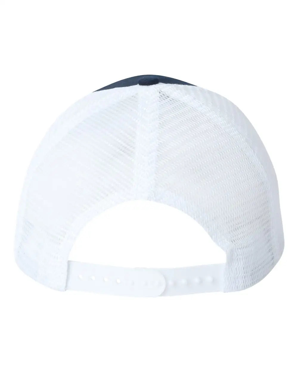 Valucap VC400 Mesh-Back Twill Trucker Cap - Navy White - Navy White / One Size Fits Most