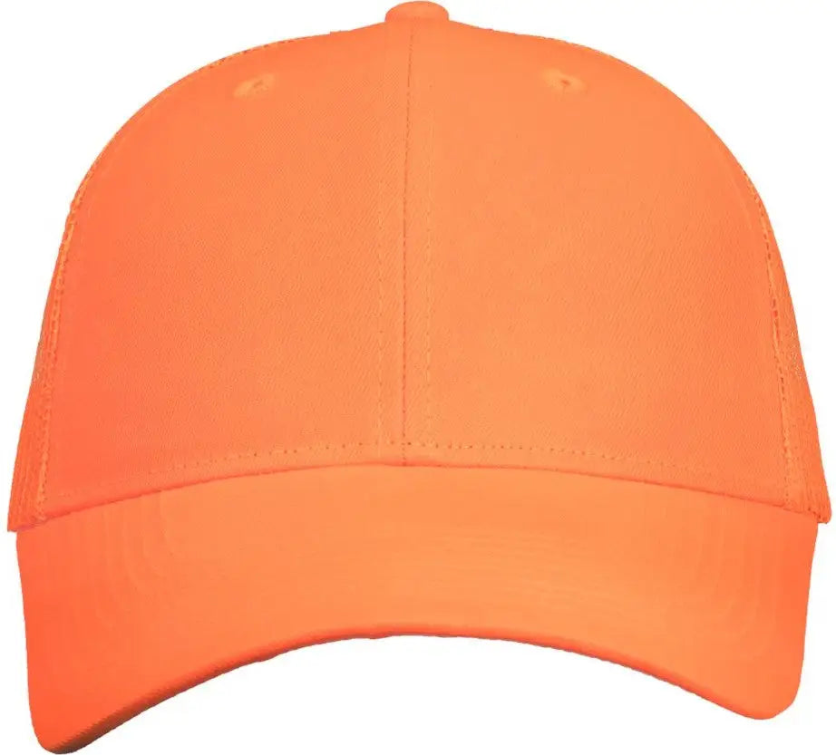 Valucap VC400 Mesh-Back Twill Trucker Cap - Neon Orange - Neon Orange / One Size Fits Most