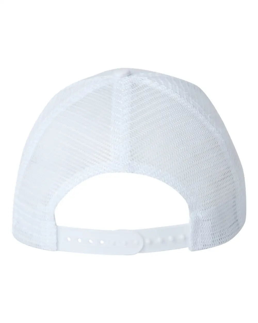 Valucap VC400 Mesh-Back Twill Trucker Cap - White - White / One Size Fits Most