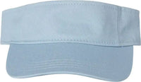 Valucap VC500 Bio-Washed Visor - Baby Blue - Baby Blue / One Size Fits Most