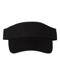 Valucap VC500 Bio-Washed Visor - Black - Black / One Size Fits Most
