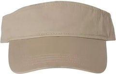 Valucap VC500 Bio Washed Visor Khaki Khaki / One Size Fits Most