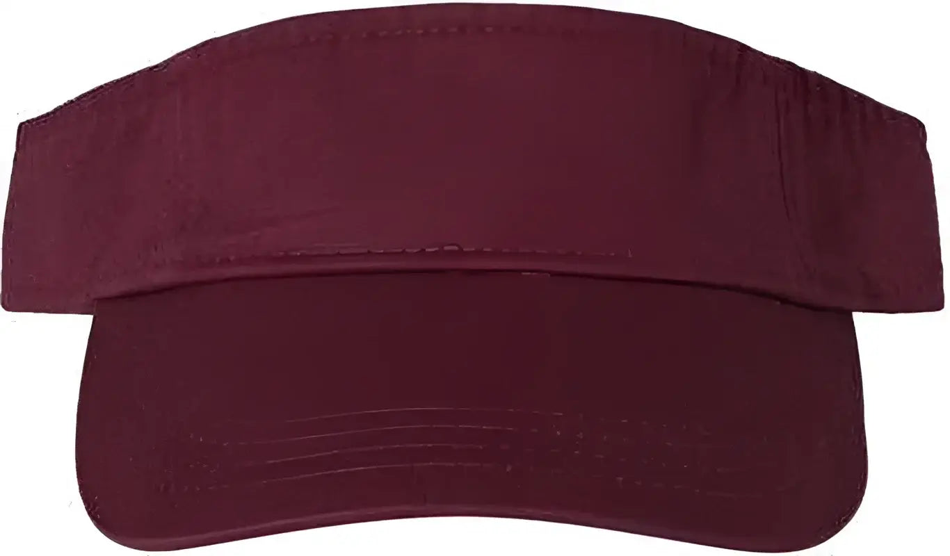 Valucap VC500 Bio Washed Visor Maroon Maroon / One Size Fits Most