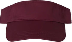 Valucap VC500 Bio Washed Visor Maroon Maroon / One Size Fits Most