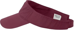 Valucap VC500 Bio Washed Visor Maroon Maroon / One Size Fits Most