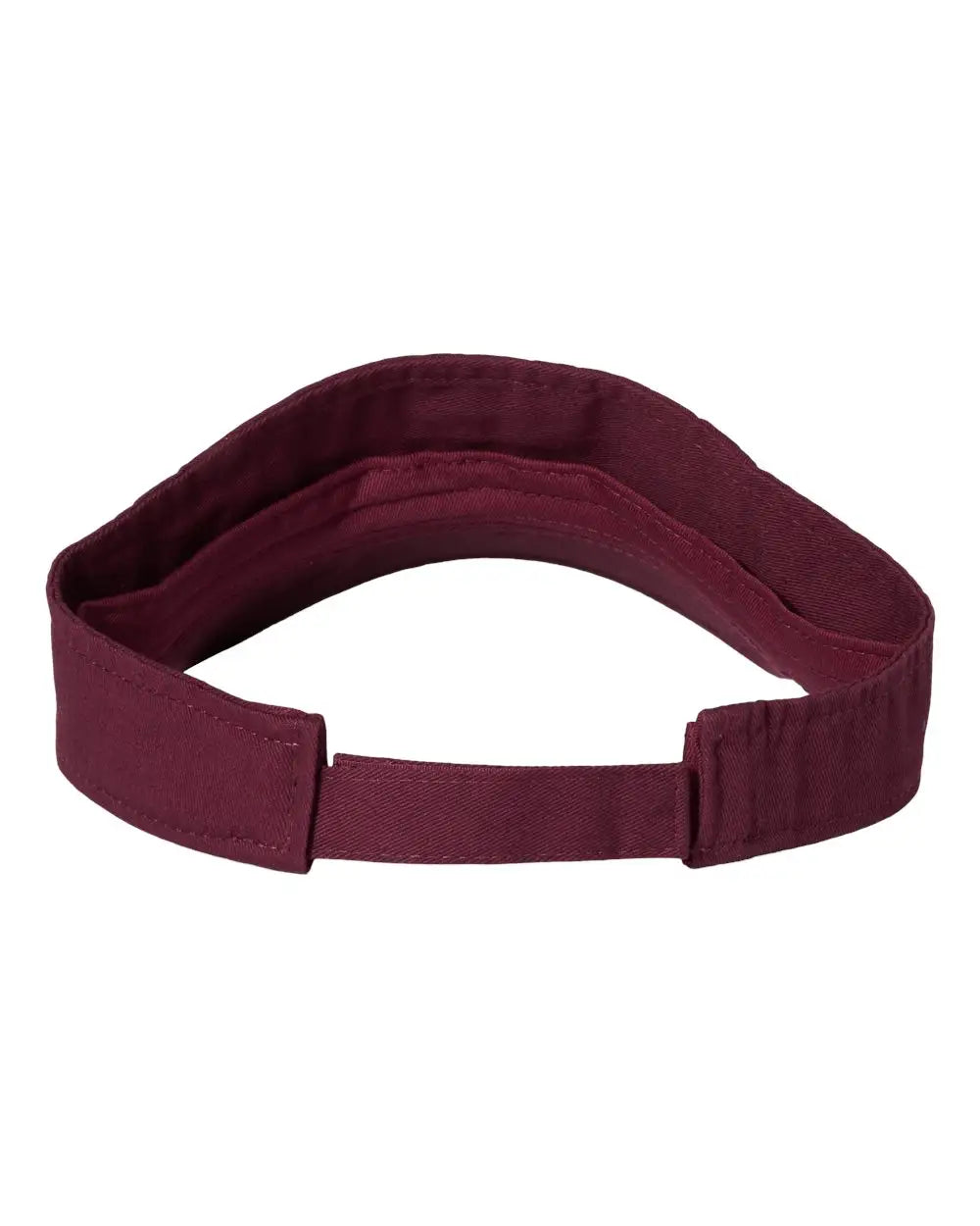 Valucap VC500 Bio-Washed Visor - Maroon - Maroon / One Size Fits Most