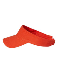 Valucap VC500 Bio-Washed Visor - Orange - Orange / One Size Fits Most