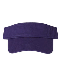 Valucap VC500 Bio-Washed Visor - Purple - Purple / One Size Fits Most