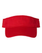 Valucap VC500 Bio-Washed Visor - Red - Red / One Size Fits Most