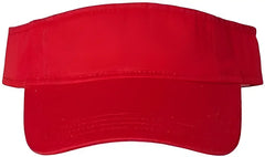 Valucap VC500 Bio Washed Visor Red Red / One Size Fits Most