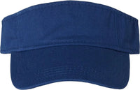 Valucap VC500 Bio-Washed Visor - Royal Blue - Royal Blue / One Size Fits Most