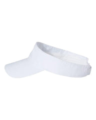 Valucap VC500 Bio-Washed Visor - White - White / One Size Fits Most