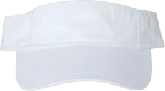 Valucap VC500 Bio Washed Visor White White / One Size Fits Most