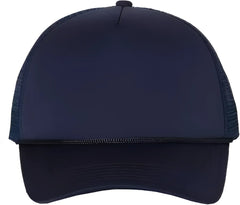 Valucap VC700 Foam Mesh-Back Trucker Cap - Navy Navy - Navy / 6 5/8’’ - 7 3/8’’