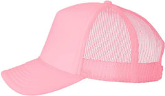 Valucap VC700 Foam Mesh-Back Trucker Cap - Pink - Pink / One Size Fits Most