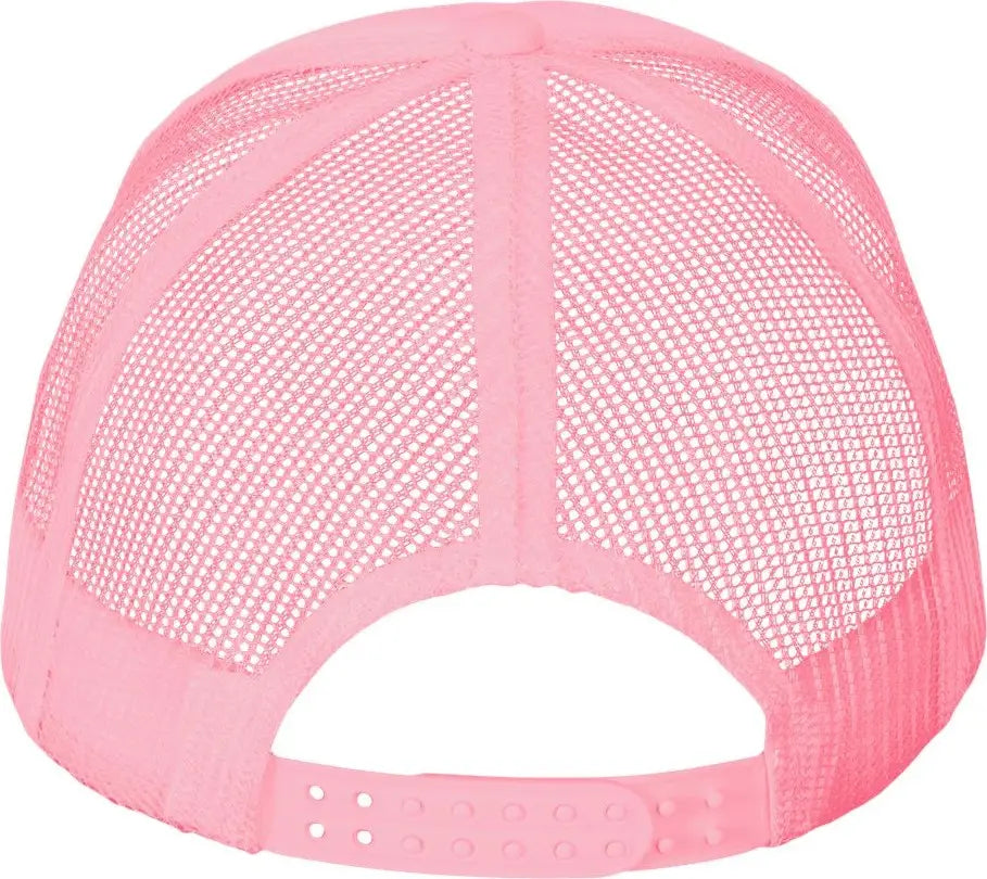 Valucap VC700 Foam Mesh-Back Trucker Cap - Pink - Pink / One Size Fits Most