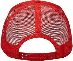 Valucap VC700 Foam Mesh-Back Trucker Cap - Red Red - Red / One Size Fits Most