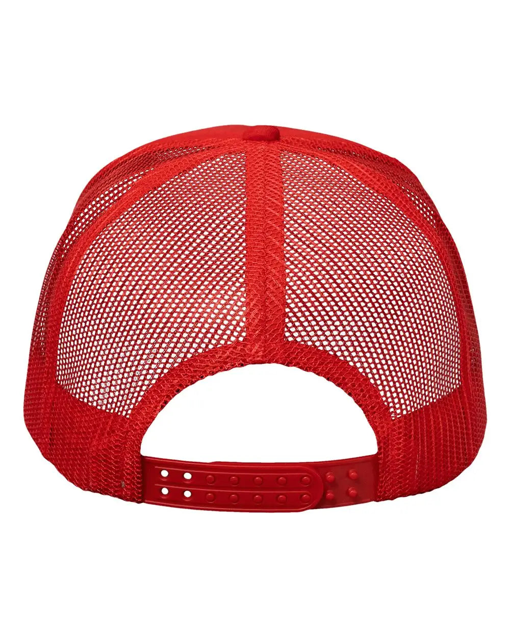 Valucap VC700 Foam Mesh-Back Trucker Cap - Red Red - Red Red / One Size Fits Most