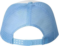 Valucap VC700 Foam Mesh Back Trucker Cap White Baby Blue White Blue / 6 5/8’’ 7 3/8’’