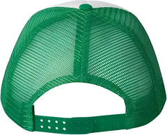 Valucap VC700 Foam Mesh Back Trucker Cap White Kelly White Kelly / One Size Fits Most