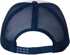 Valucap VC700 Foam Mesh Back Trucker Cap White Navy White Navy / 6 5/8’’ 7 3/8’’