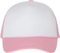 Valucap VC700 Foam Mesh Back Trucker Cap White Pink White Pink / One Size Fits Most
