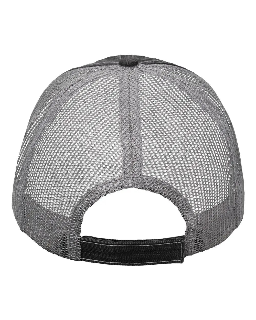Valucap VC990 Contrast Stitch Cap - Black Gray - Black Gray / One Size Fits Most