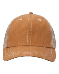 Valucap VC990 Contrast Stitch Cap - Golden Brown Khaki - Golden Brown Khaki / One Size Fits Most