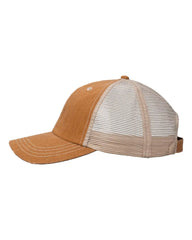 Valucap VC990 Contrast Stitch Cap - Golden Brown Khaki - Golden Brown Khaki / One Size Fits Most