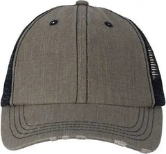 Valucap VC990 Contrast Stitch Cap - Olive Green Navy - Olive Navy / One Size Fits Most
