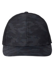 vineyard vines F001779 Performance Trucker Cap - Black Camo Black - Black Camo Black / One Size Fits Most