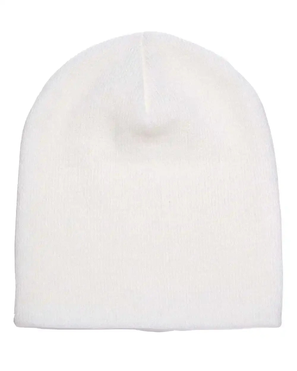 YP Classics 1500KC 8 1/2’’ Beanie - White - White / One Size Fits Most