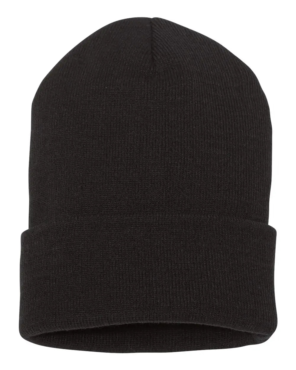 YP Classics 1501KC Cuffed Beanie - Black - Black / One Size Fits Most