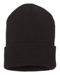 YP Classics 1501KC Cuffed Beanie - Black - Black / One Size Fits Most