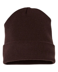 YP Classics 1501KC Cuffed Beanie - Brown - Brown / One Size Fits Most