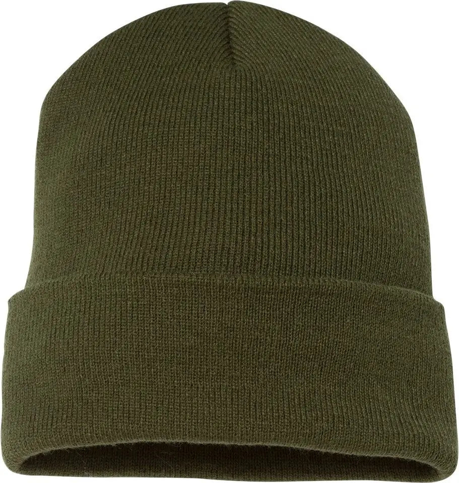 YP Classics 1501KC Cuffed Beanie - Olive - Olive / One Size Fits Most