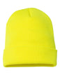 YP Classics 1501KC Cuffed Beanie - Safety Yellow - Safety Yellow / One Size Fits Most