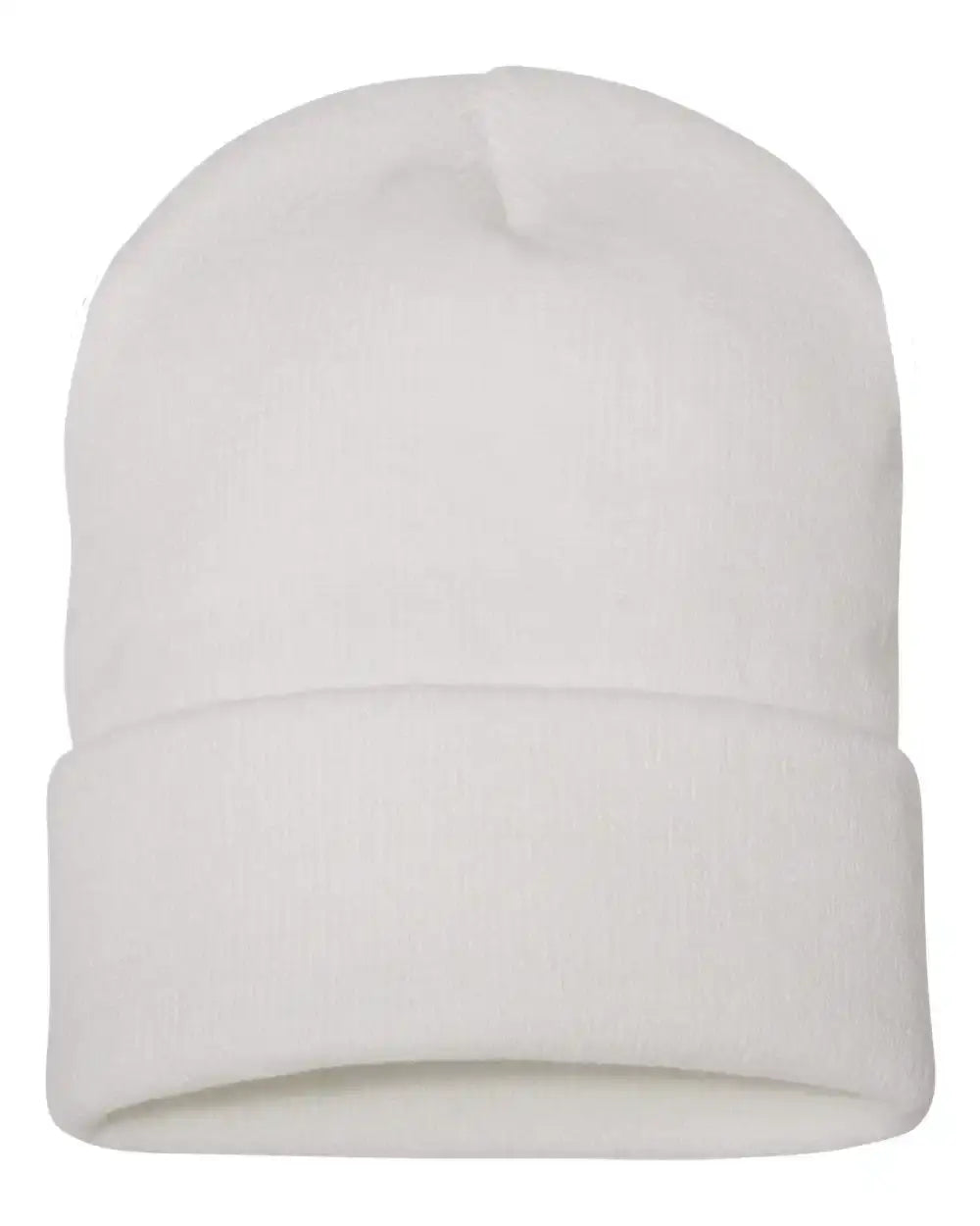 YP Classics 1501KC Cuffed Beanie - White - White / One Size Fits Most