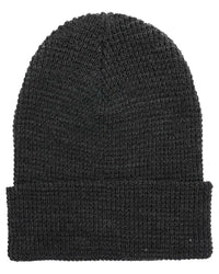 YP Classics 2501KC Waffle Cuffed Beanie - Dark Gray - Dark Gray / One Size Fits Most