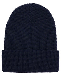 YP Classics 2501KC Waffle Cuffed Beanie - Navy - Navy / One Size Fits Most